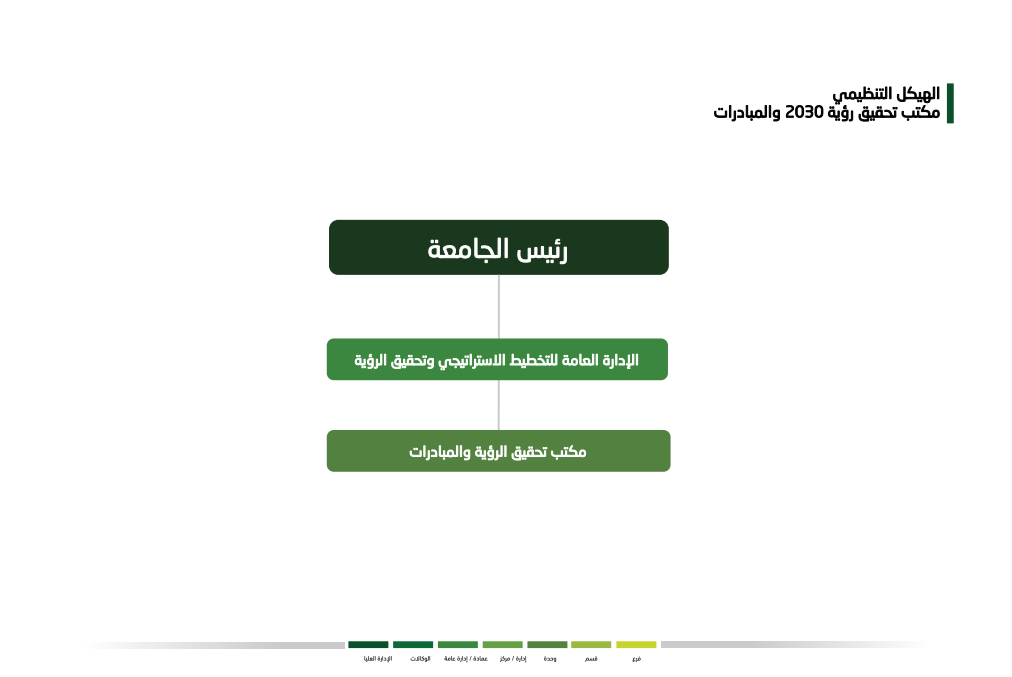 الهيكل التنظيمي لمكتب الرؤية والمبادرات هيكل مكتب الرؤية والمبادرات